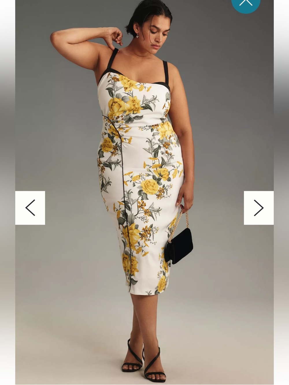 NWT Anthropologie size 14P midi dress in floral print